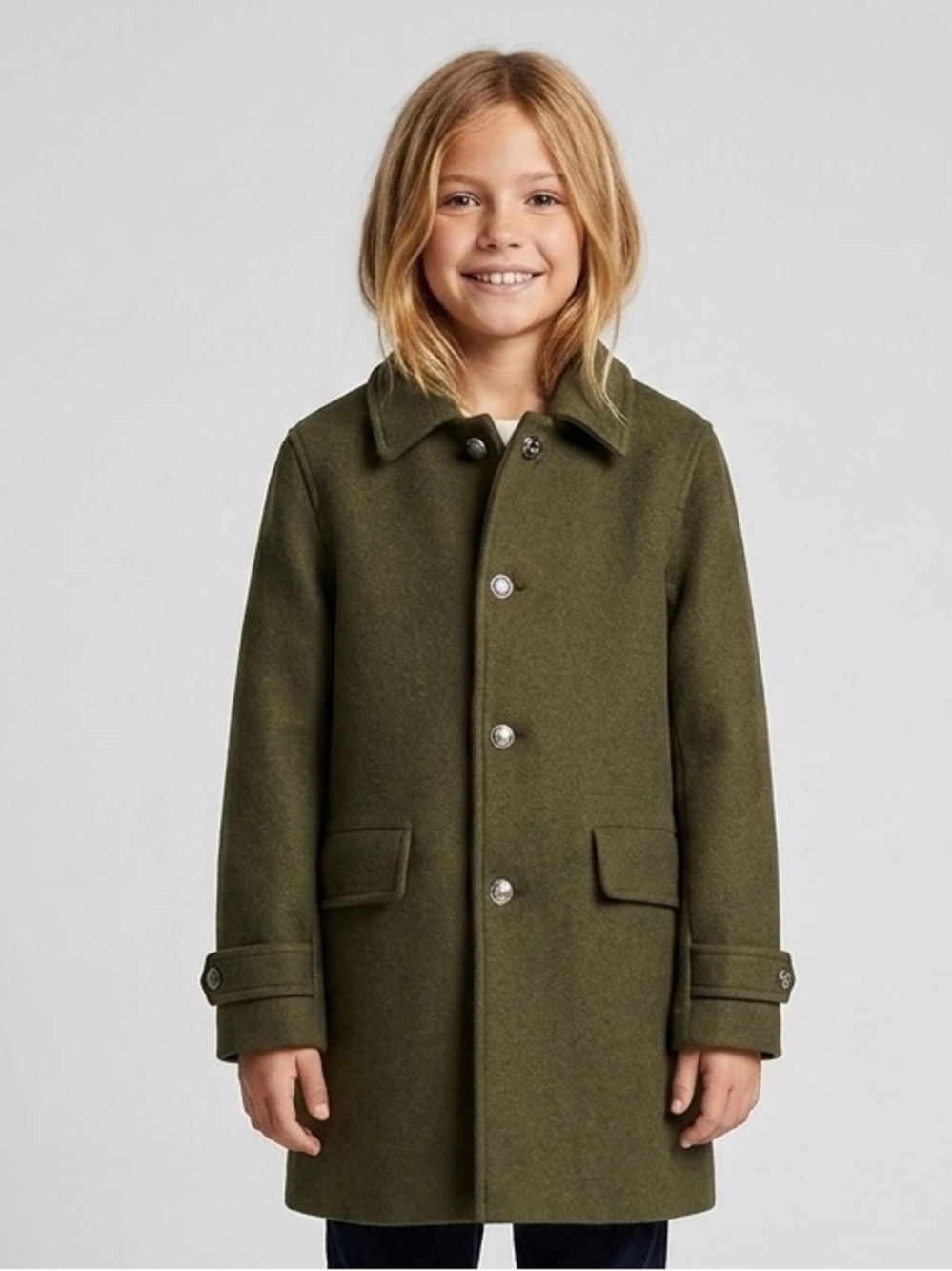 ⭐️Host Pick⭐️ Zara Kid’s Olive Green Coat- newer worn! Size 9-10